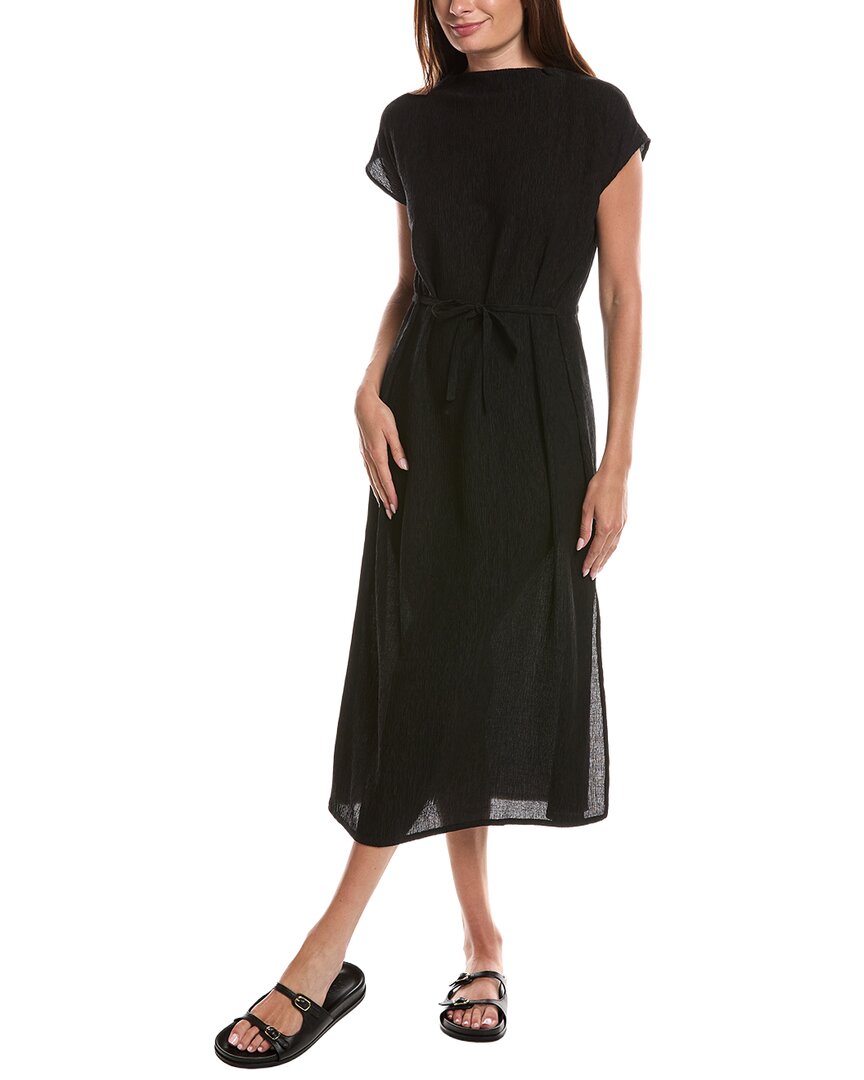 EILEEN FISHER Eileen Fisher Funnel Neck Midi Dress