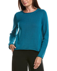 EILEEN FISHER Eileen Fisher Jewel Neck Sweater