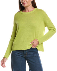 EILEEN FISHER Eileen Fisher Crewneck Linen-Blend Sweater