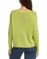 EILEEN FISHER Eileen Fisher Crewneck Linen-Blend Sweater