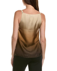 SPORTMAX Sportmax Alcuno Beige Gradient Silk Top