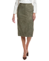 Max Mara Max Mara Pala Leather Skirt