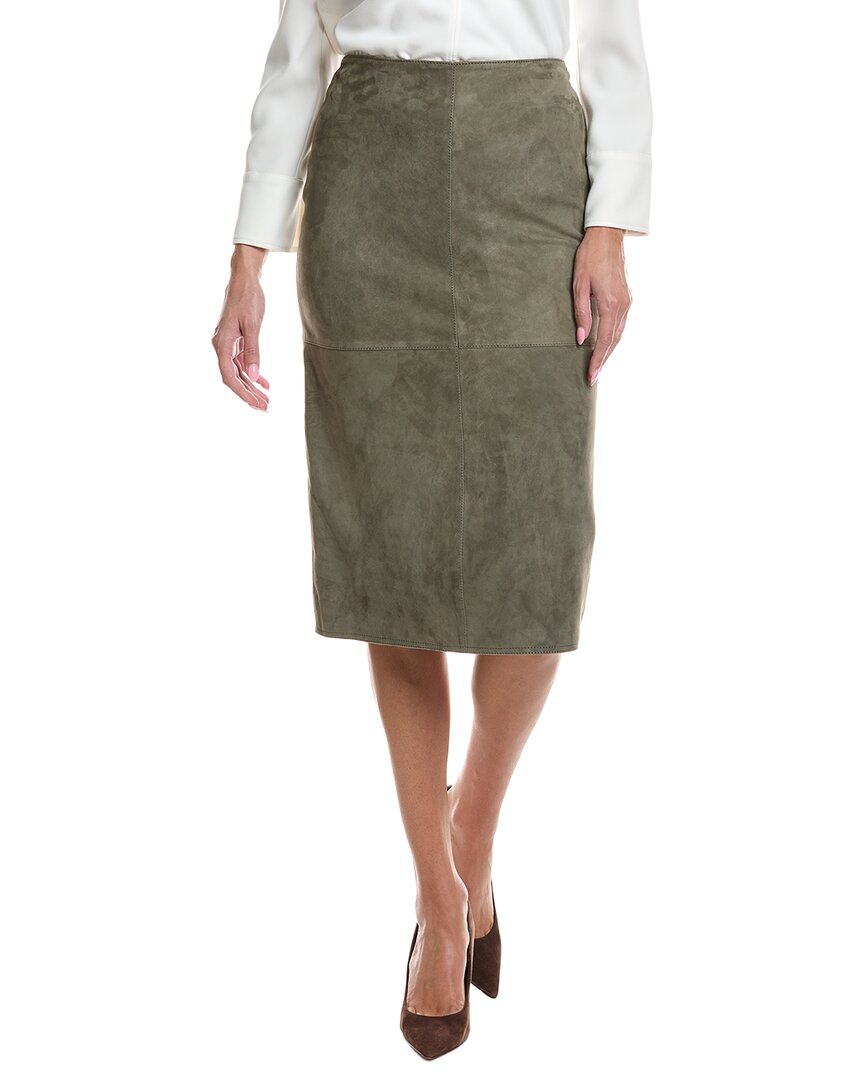 Max Mara Max Mara Pala Leather Skirt