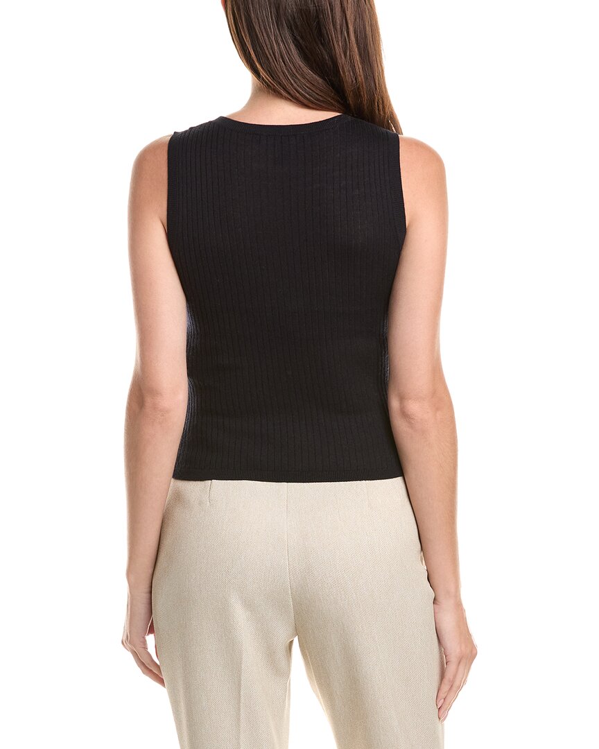 Max Mara Max Mara Abbozzi Silk & Wool-Blend Sweater Tank Top