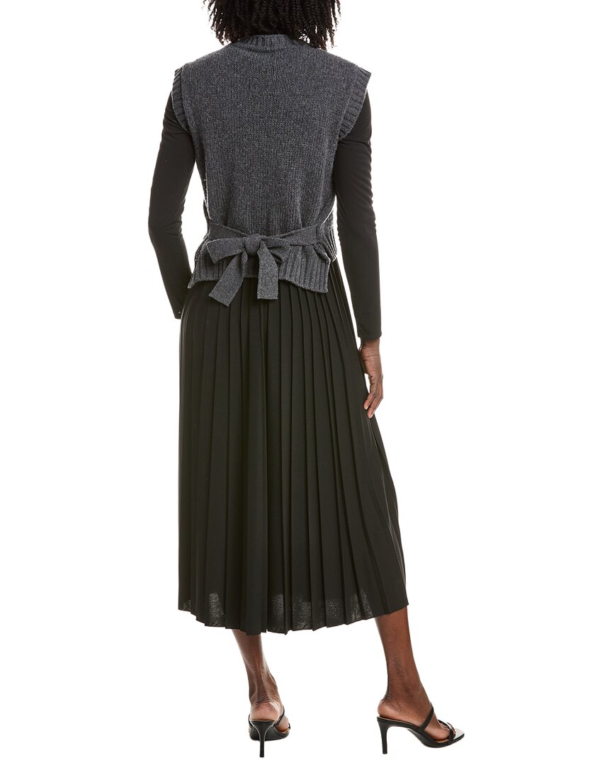 Weekend Max Mara Ebro Twofer Wool Midi Dress