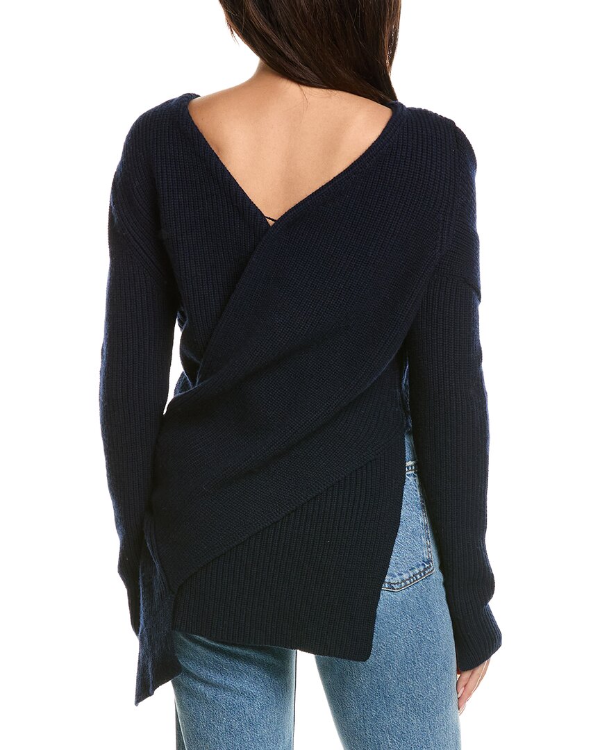 3.1 Phillip Lim 3.1 Phillip Lim Draped Wool & Yak-Blend Rib Off Shoulder Pullover