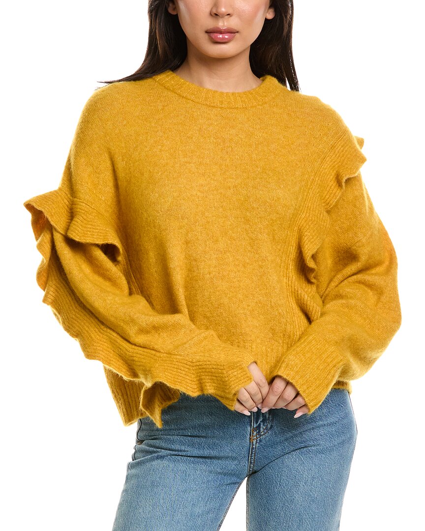 3.1 Phillip Lim 3.1 Phillip Lim Lofty Cropped Ruffle Wool & Alpaca-Blend Pullover