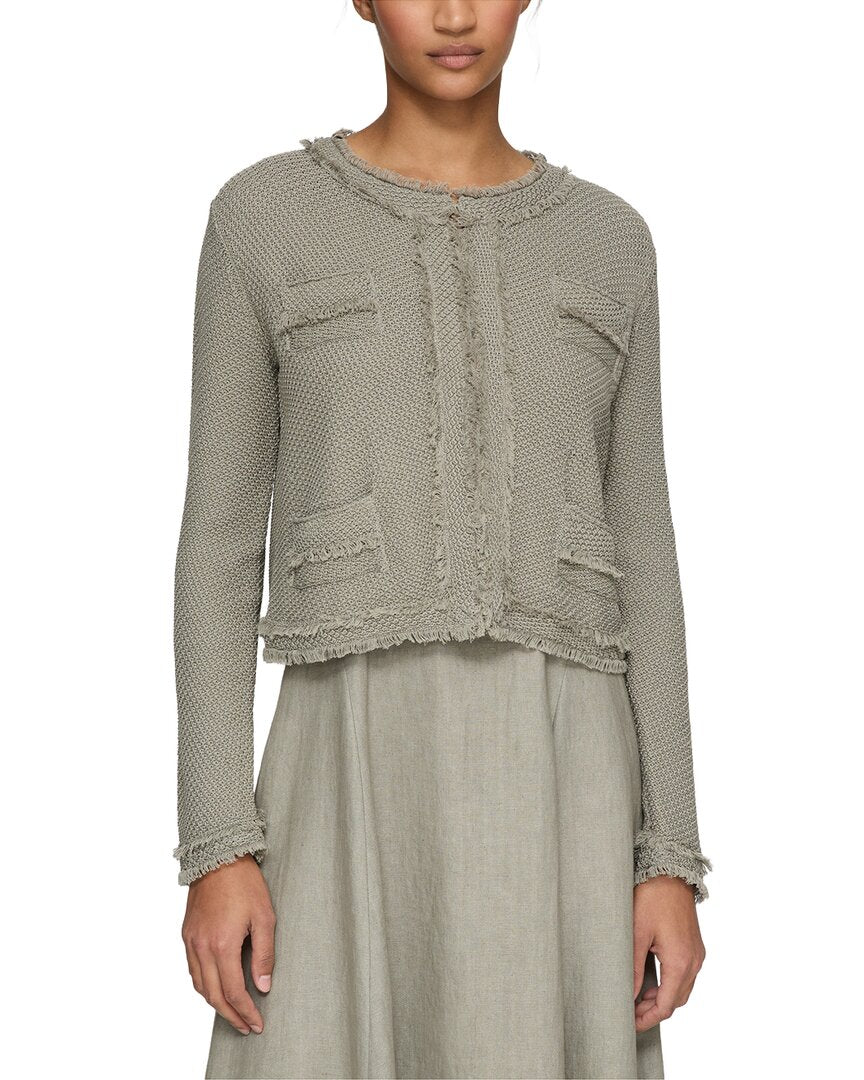 Lafayette 148 New York Lafayette 148 New York Textured Stitch Cropped Jacket