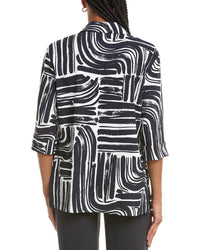 Joseph Ribkoff Seersucker Printed Jacket