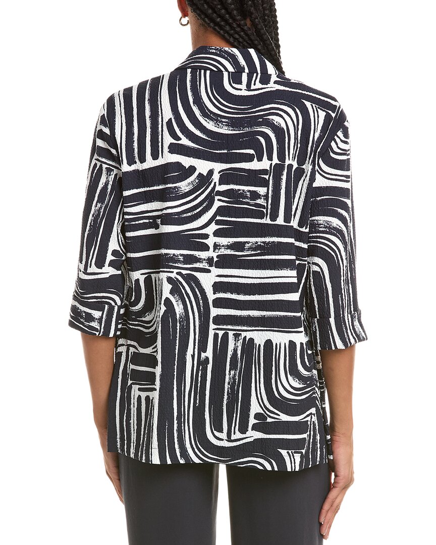 Joseph Ribkoff Seersucker Printed Jacket
