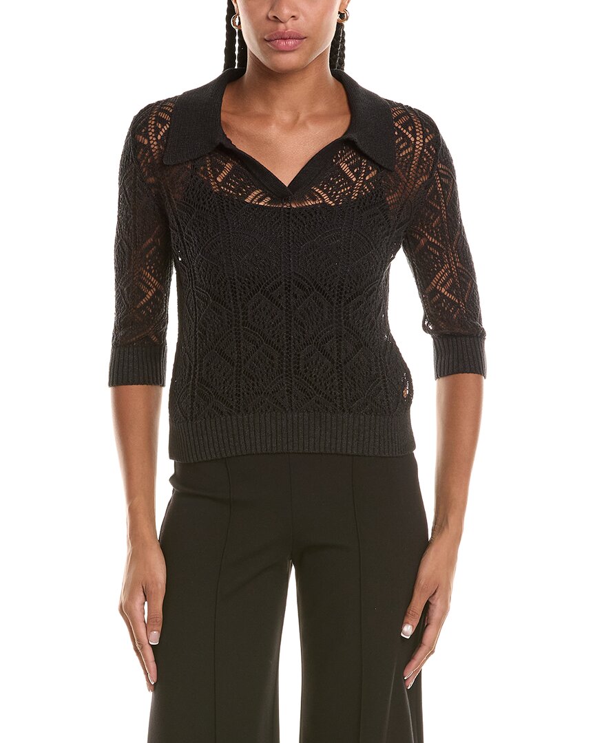 Joseph Ribkoff Mesh Sweater