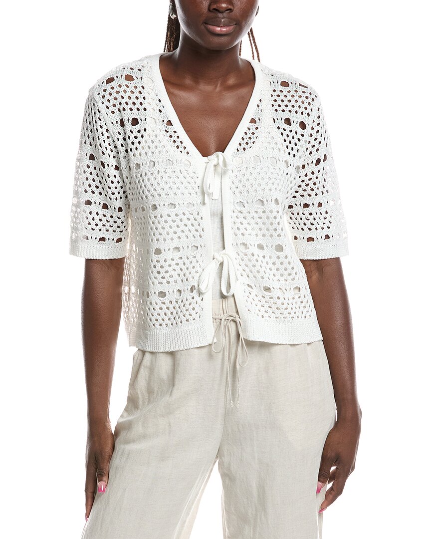 Joseph Ribkoff Joseph Ribkoff Open Knit Tie Front Cardigan