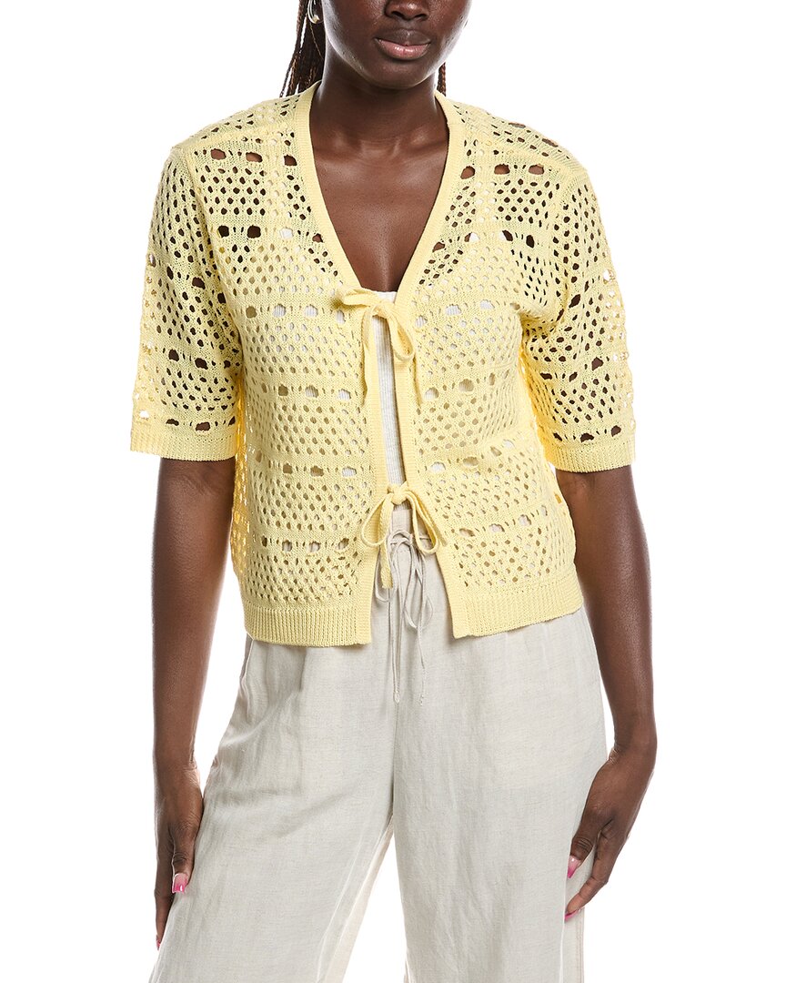 Joseph Ribkoff Joseph Ribkoff Open Knit Tie Front Cardigan