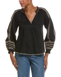 Velvet by Graham & Spencer Velvet By Graham & Spencer Scarlett Embroidered Pullover