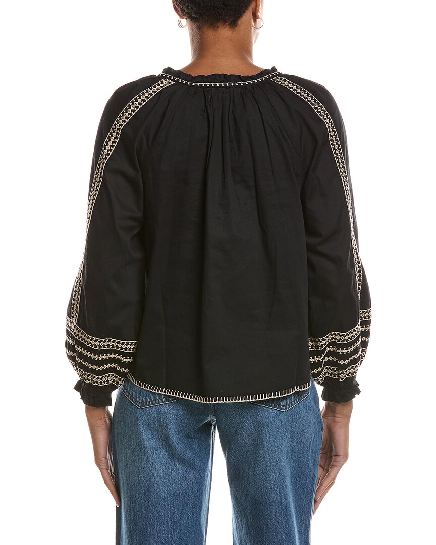 Velvet by Graham & Spencer Velvet By Graham & Spencer Scarlett Embroidered Pullover