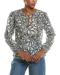 Velvet by Graham & Spencer Velvet By Graham & Spencer Wynne Printed Voile Top