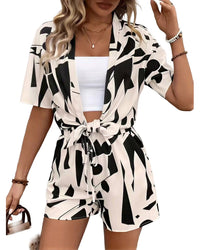 Amanda Royal Shirt & Short Set