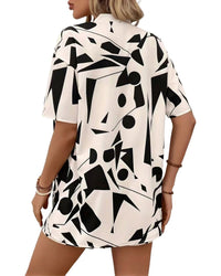 Amanda Royal Shirt & Short Set