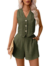 Amanda Royal Top & Short Set