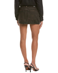 SIMKHAI Simkhai Sally Leather-Trim Mini Skirt