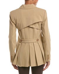 SIMKHAI Simkhai Moren Pleated Back Blazer