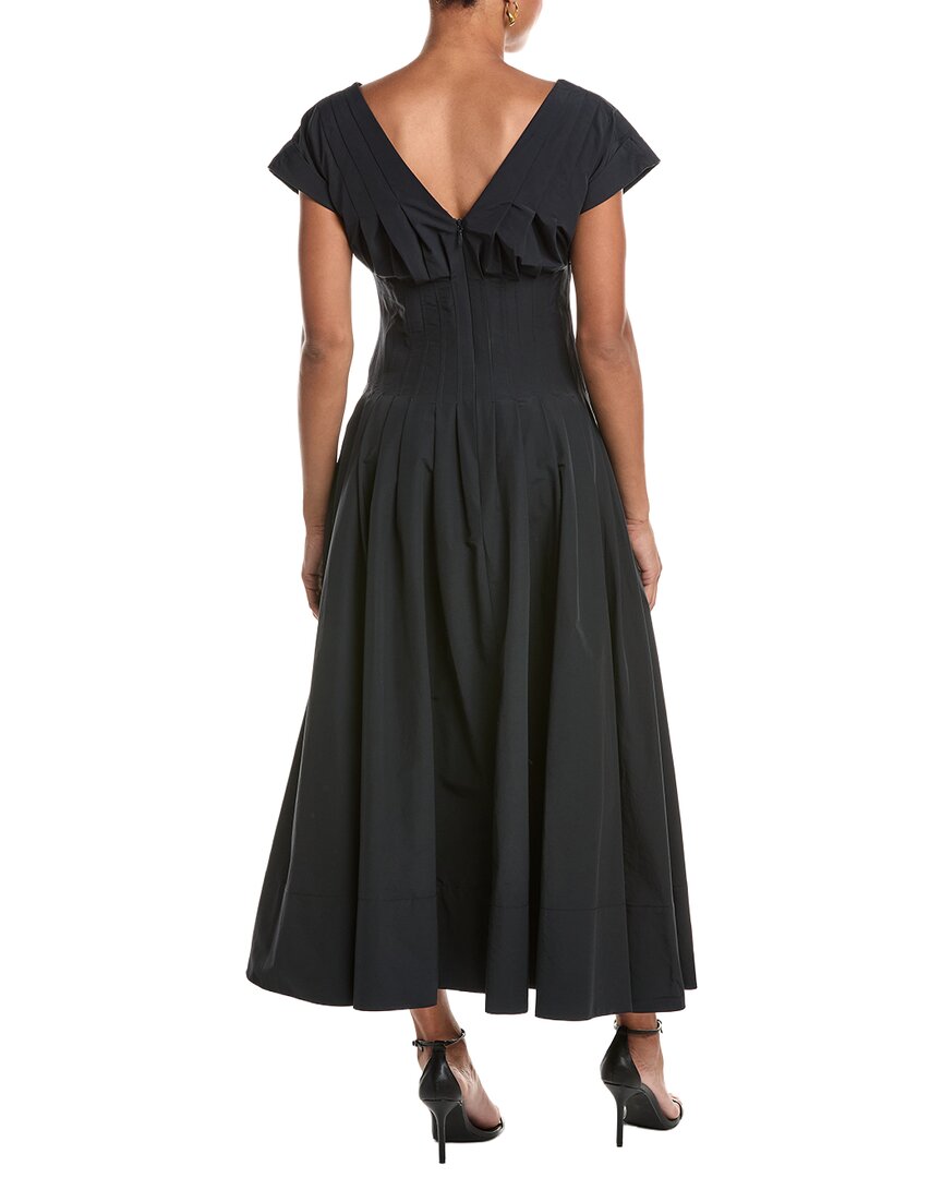 SIMKHAI Simkhai Nina Pleated Midi Dress