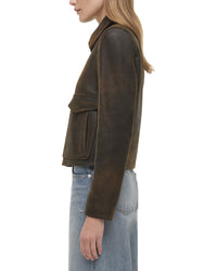 SIMKHAI Simkhai Sage Leather Jacket