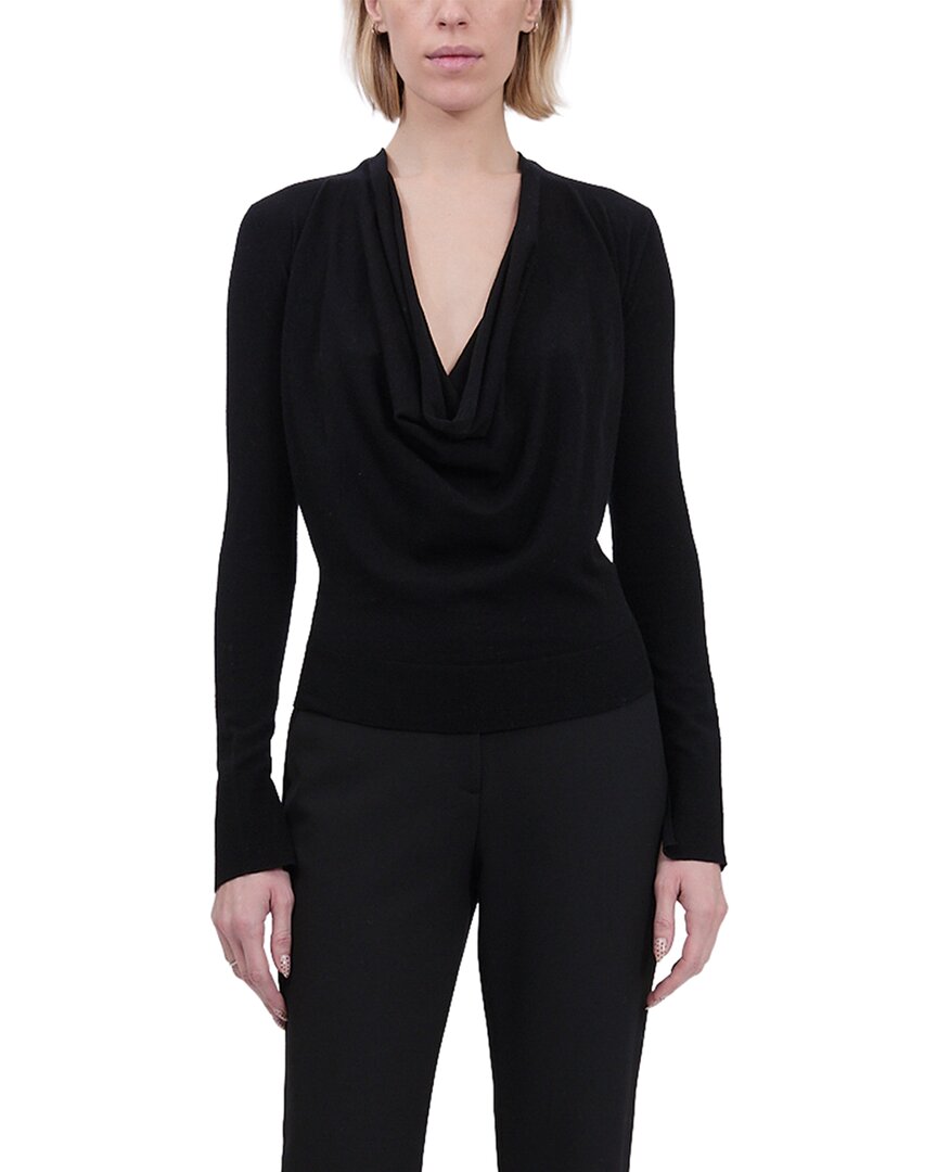 SIMKHAI Simkhai Natia Cowl Neck Wool-Blend Top
