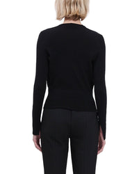 SIMKHAI Simkhai Natia Cowl Neck Wool-Blend Top