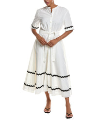 Officine Générale Officine Générale Nadia Poplin Ribbon Dress