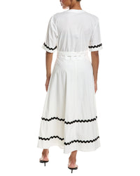 Officine Générale Officine Générale Nadia Poplin Ribbon Dress
