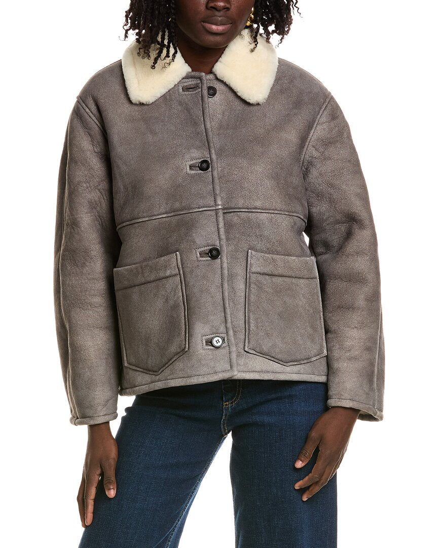 Officine Générale Officine Générale Laurence Suede & Shearling Jacket