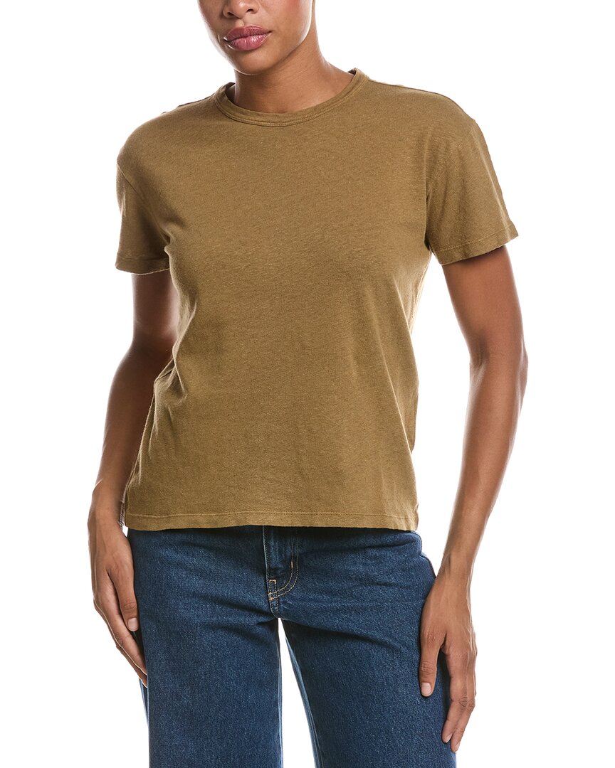 Officine Générale Officine Générale Lara Garment Dye Linen-Blend Top
