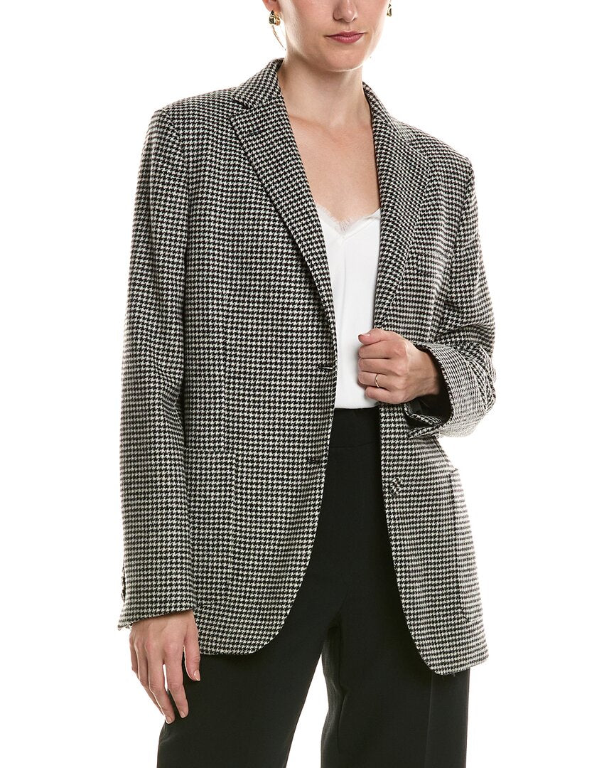 Officine Générale Officine Générale Charlene Light Houndstooth Wool Jacket
