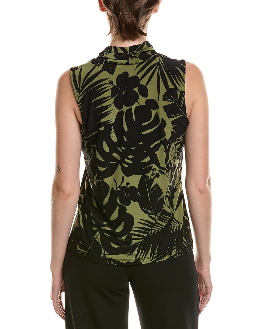 Anne Klein The Triple Pleat Printed Top