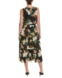 Anne Klein Surplice Tiered Midi Dress