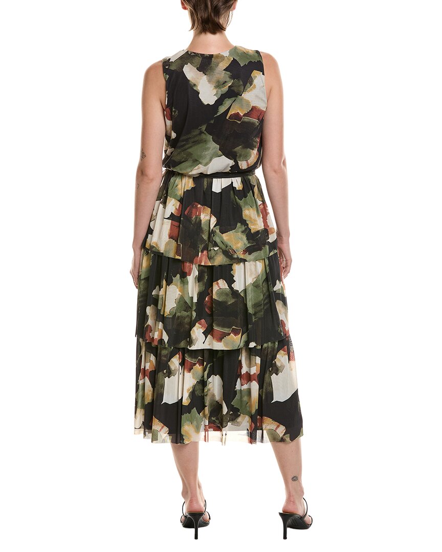Anne Klein Surplice Tiered Midi Dress