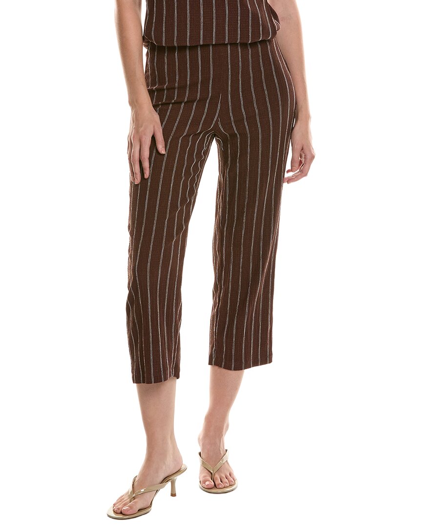 Anne Klein Petite Pull On Knit Wide Crop Pant