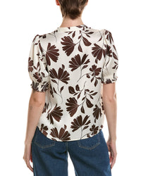 Anne Klein Petite Y Front Blouse