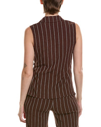 Anne Klein Petite Notched Neck Wrap Top