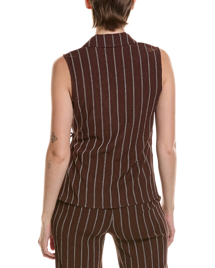 Anne Klein Petite Notched Neck Wrap Top