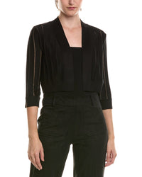 Anne Klein Petite Sheer Stripe Shrug