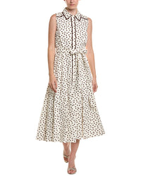 Anne Klein Midi Godet Shirtdress