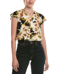 Anne Klein Petite Flutter Sleeve Top