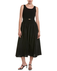 Anne Klein Petite Scoop Neck Drop-Waist Maxi Dress