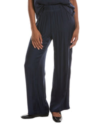 PERFECTWHITETEE Perfectwhitetee Camile Luxe Satin Straight Leg Pant