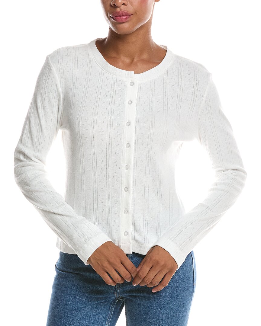 PERFECTWHITETEE Perfectwhitetee Lila Pointelle Cardigan