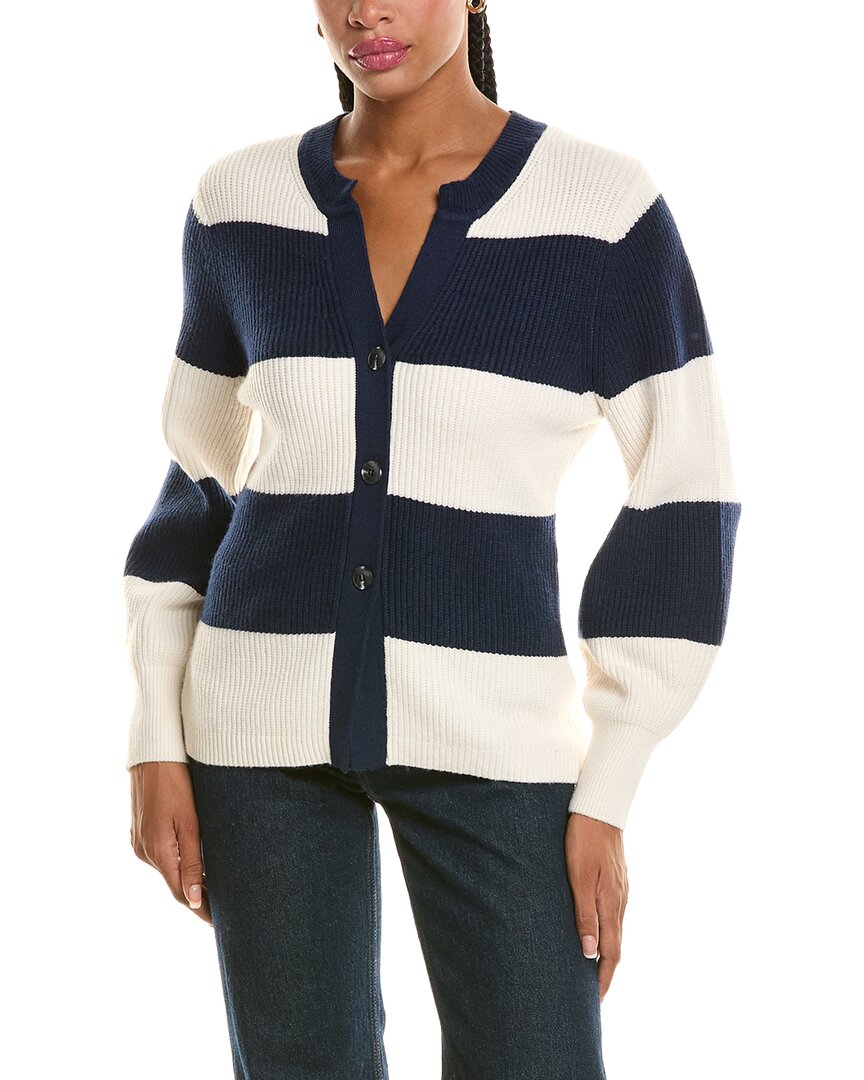 525 America Rugby Stripe Crewneck Cardigan