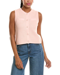 525 America Button Through Textured Vest