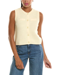 525 America Button Through Textured Vest